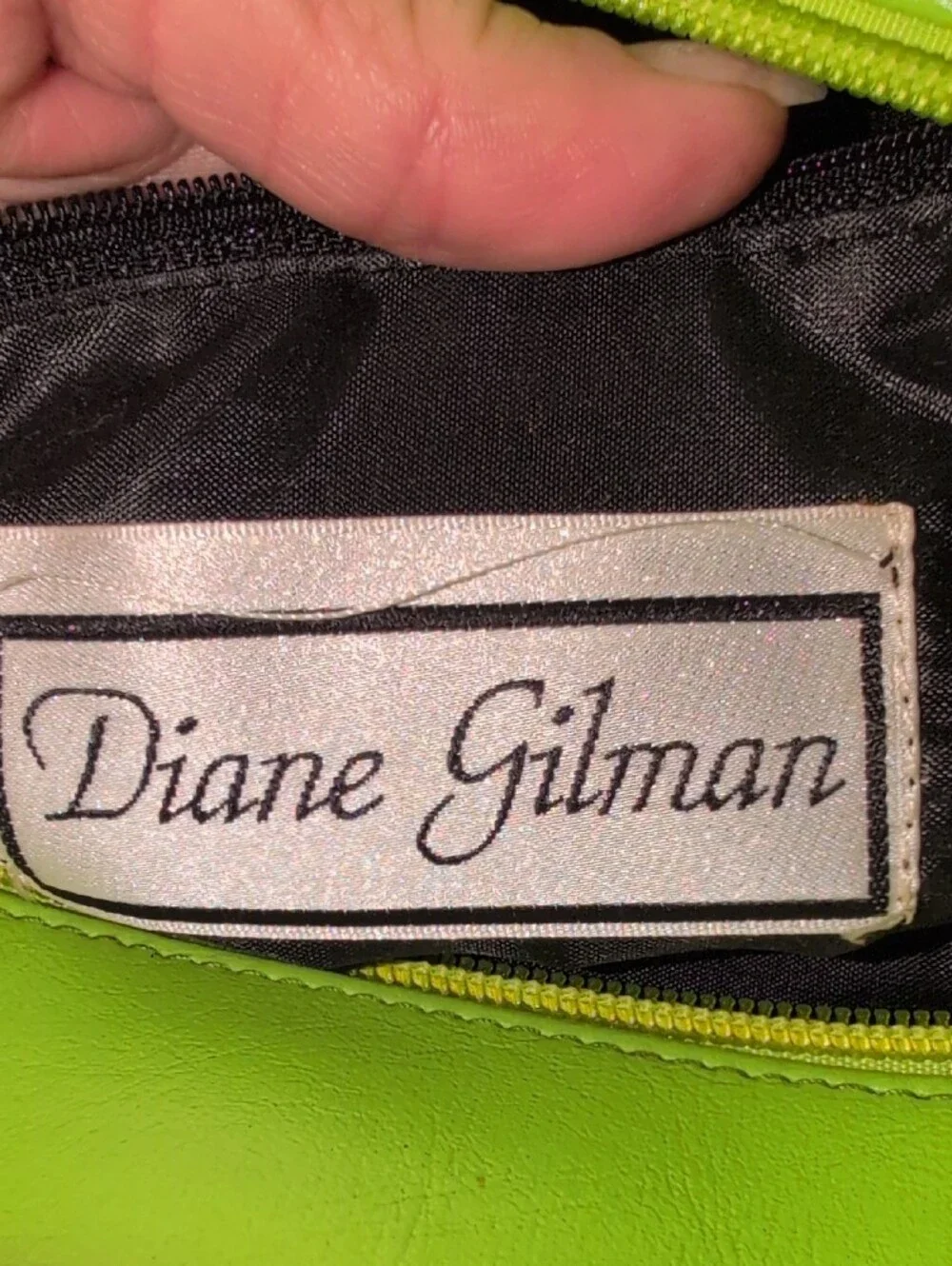 Diane Gilman Tropical Birds Of Paradise Line Green Syrap Tote